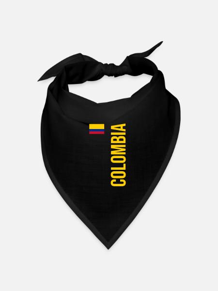 Kolumbien Colombia Medellin Urlaub Bogota Cali - Bandana Dreieckstuch - Schwarz