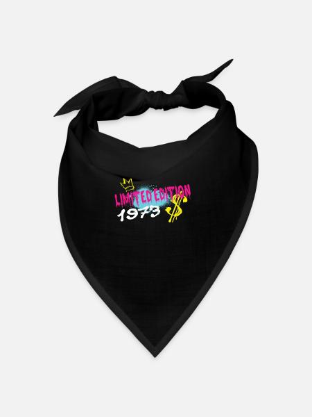 Limited Edition 1973 Geburtstag 1973 Geboren - Bandana Dreieckstuch - Schwarz