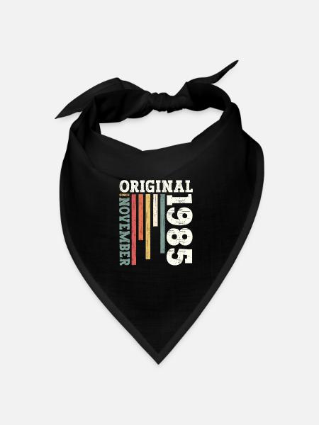 40. Geburtstag Legende November 1985 Jahrgang 85 - Bandana Dreieckstuch - Schwarz