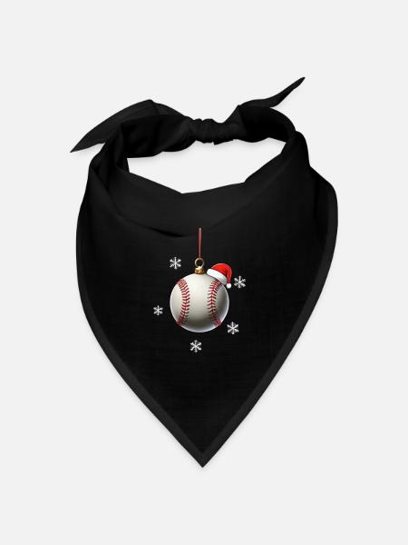 FROHE WEIHNACHTEN BASEBALL - Bandana Dreieckstuch - Schwarz