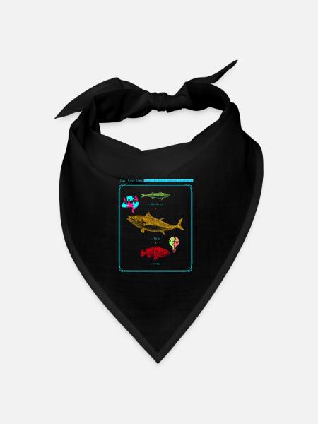 Werfen Sie Ihre Linie aus Teilen Sie die Liebe Autismus-Bewusstsein - Bandana Dreieckstuch - Schwarz