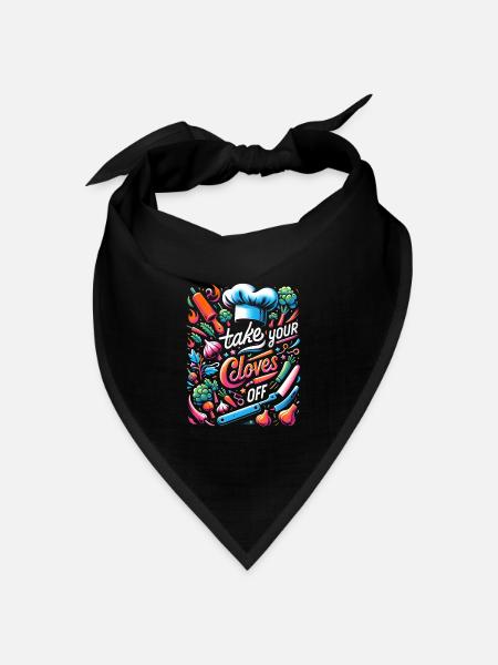 Take Your Cloves Off 6 - Bandana Dreieckstuch - Schwarz
