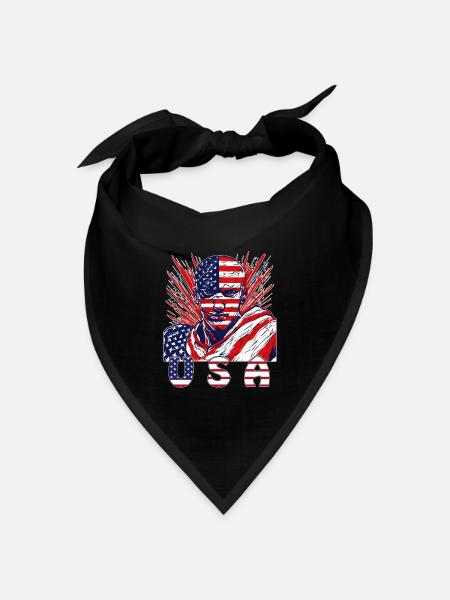 MANN USA KONTUR - Bandana Dreieckstuch - Schwarz