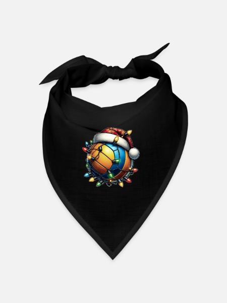 Volleyballspieler Mannschaft Trainer Weihnachtsmüt - Bandana Dreieckstuch - Schwarz