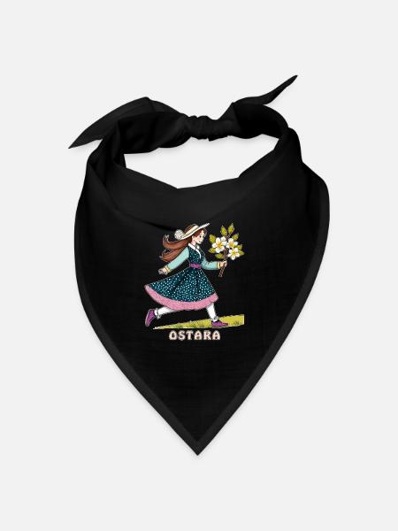 KIND OSTARA - Bandana Dreieckstuch - Schwarz