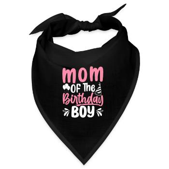 Mutter des Geburtstagskindes Mutter - Bandana Dreieckstuch - Schwarz - Vorne