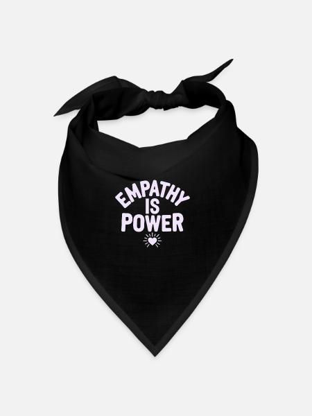 Emotional Intelligence Empathy Advocate Mindful - Bandana Dreieckstuch - Schwarz