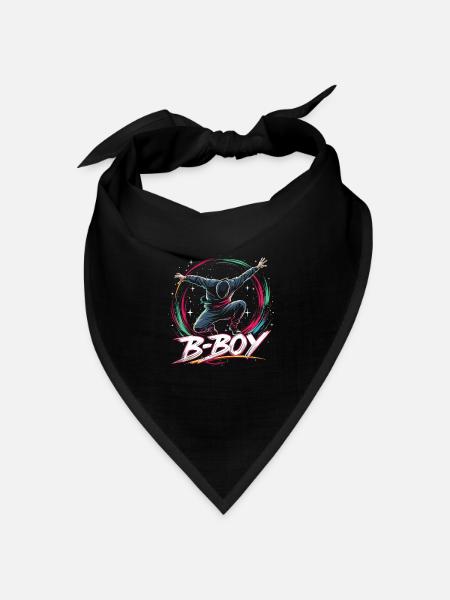 B-Boy Breakdance Breakdancer Urban Hip Hop - Bandana Dreieckstuch - Schwarz