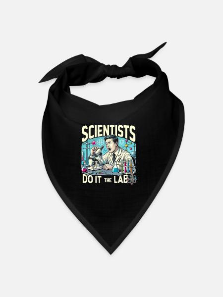 Wissenschaftler machen es im Labor - Bandana Dreieckstuch - Schwarz