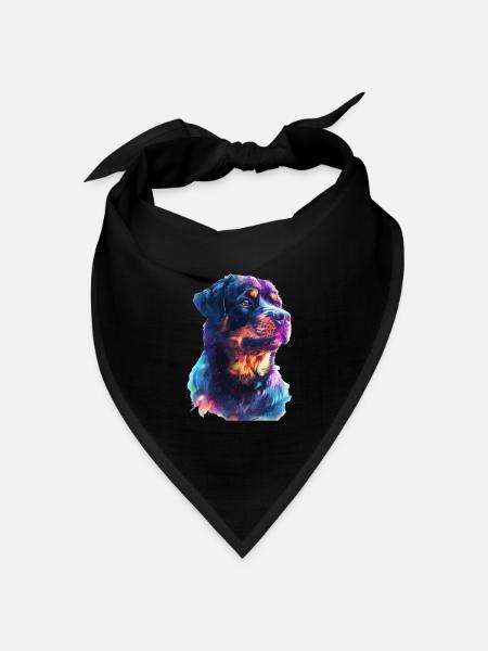 Rottweiler - Bandana Dreieckstuch - Schwarz
