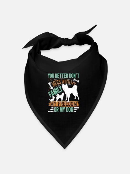 Alaskan Klee Kai - Bandana Dreieckstuch - Schwarz