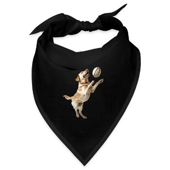 Labrador Retriever - Bandana Dreieckstuch - Schwarz - Vorne
