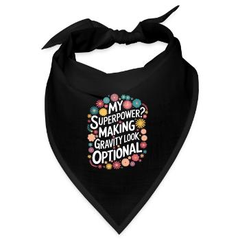 Turnen Turner Gymnastik - Bandana Dreieckstuch - Schwarz - Vorne
