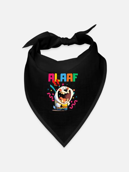 Karneval Bär Kölle Alaaf Kostüm Kölner Lustig - Bandana Dreieckstuch - Schwarz