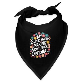 Turnen Turner Gymnastik - Bandana Dreieckstuch - Schwarz - Vorne