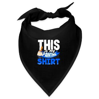 Das Ist Mein Maler Outfit - Bandana Dreieckstuch - Schwarz - Vorne