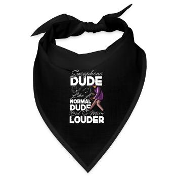 Saxophone Saxophone Dude Like A - Bandana Dreieckstuch - Schwarz - Vorne