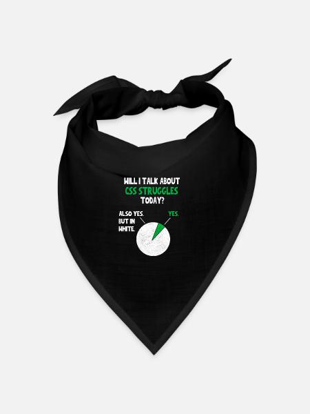 Programmierer Webentwickler Programmierer Werde ich über F sprechen - Bandana Dreieckstuch - Schwarz