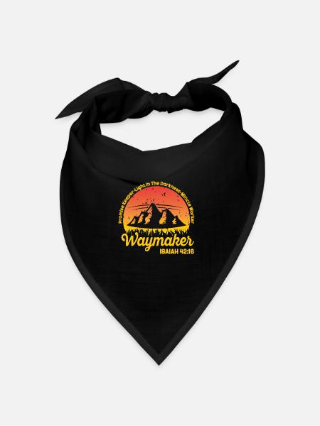 Wegweiser, Versprechenshüter, Wundertäter - Bandana Dreieckstuch - Schwarz