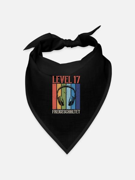 11. Geburtstag 11 Jahre Level 11 Video Gamer - Bandana Dreieckstuch - Schwarz