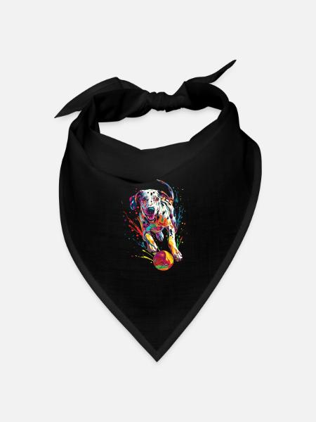 Dalmatiner - Bandana Dreieckstuch - Schwarz