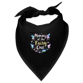 Mama der Fee - Bandana Dreieckstuch - Schwarz - Vorne