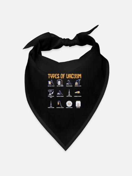 Arten von Staubsaugern - Bandana Dreieckstuch - Schwarz