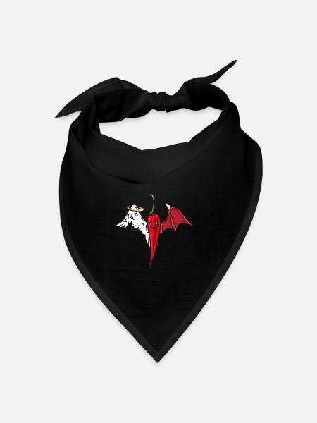 Chilly himmlisch scharf Pepperonie - Bandana Dreieckstuch - Schwarz