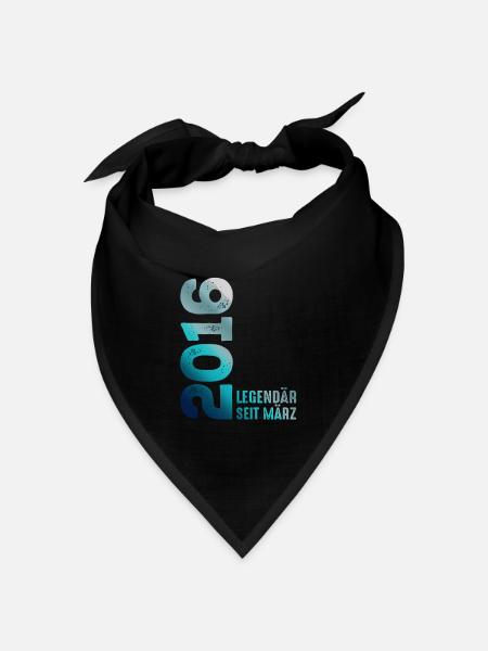 Legendär Seit März 2016 März 2016 Geburtstag 2016 - Bandana Dreieckstuch - Schwarz