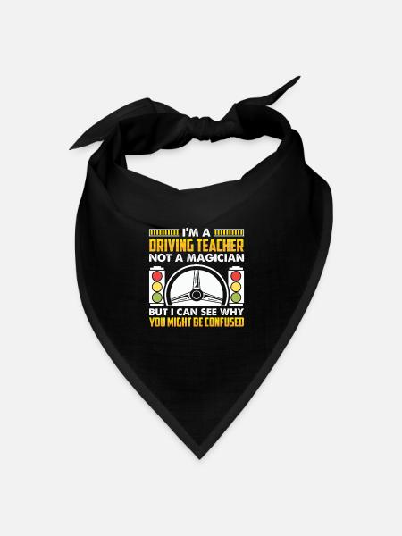 Fahrschule Fahrlehrer - Bandana Dreieckstuch - Schwarz