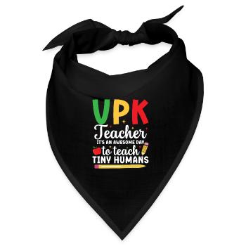 Vpk -lehrer Es Ist Ein Großartiger Tag, Um Mit - Bandana Dreieckstuch - Schwarz - Vorne