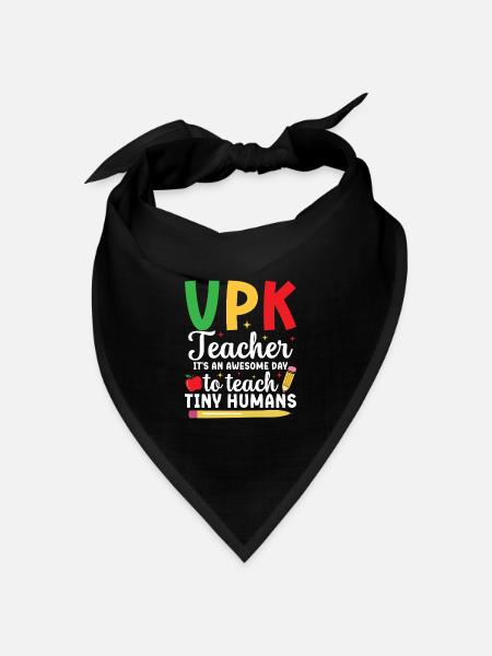 Vpk -lehrer Es Ist Ein Großartiger Tag, Um Mit - Bandana Dreieckstuch - Schwarz