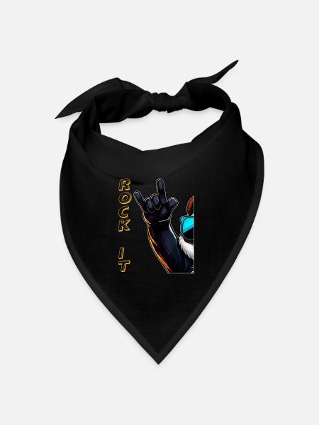 ROCK IT - Bandana Dreieckstuch - Schwarz