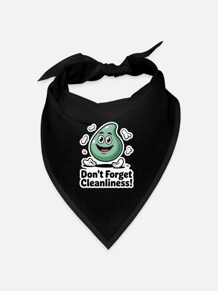 BOOGERS, VERGESSEN SIE NICHT DIE SAUBERKEIT - Bandana Dreieckstuch - Schwarz