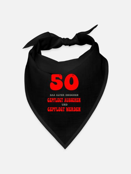 50 - Bandana Dreieckstuch - Schwarz
