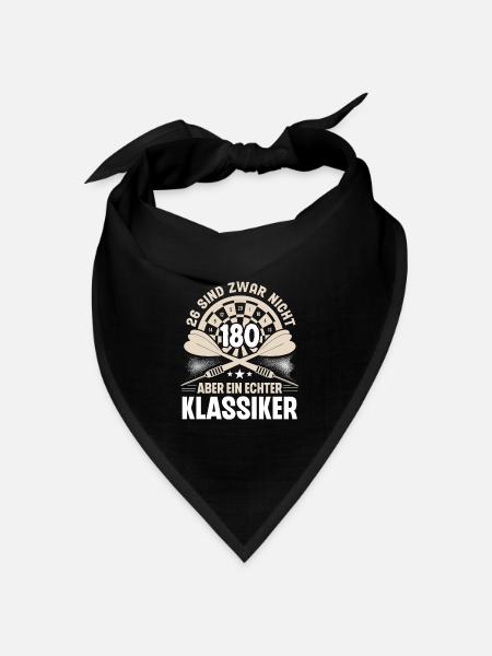 Dart Darten Darts - Bandana Dreieckstuch - Schwarz