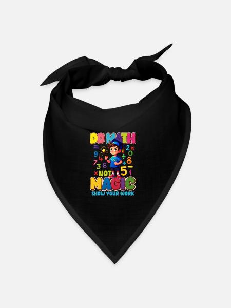 Mathe - Bandana Dreieckstuch - Schwarz