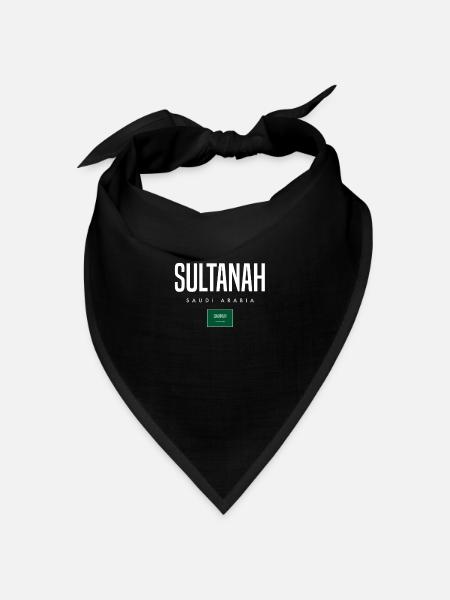 Sultanah Saudi-Arabien - Bandana Dreieckstuch - Schwarz