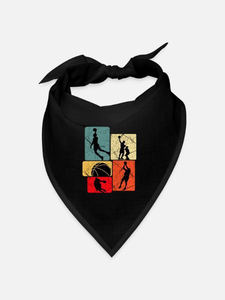 Basketball Basketballer - Bandana Dreieckstuch - Schwarz