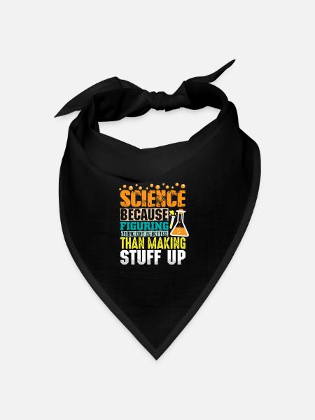 Wissenschaft Wissenschaftler Chemie - Bandana Dreieckstuch - Schwarz