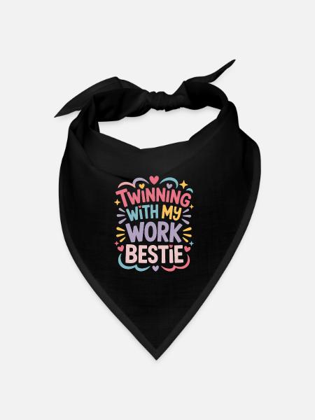 Freundin Beruf Spruch Lustiges Arbeit Job Geschenk - Bandana Dreieckstuch - Schwarz