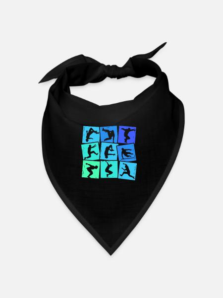 Parkour Extremsportler Parcouring Parcour Jungen - Bandana Dreieckstuch - Schwarz