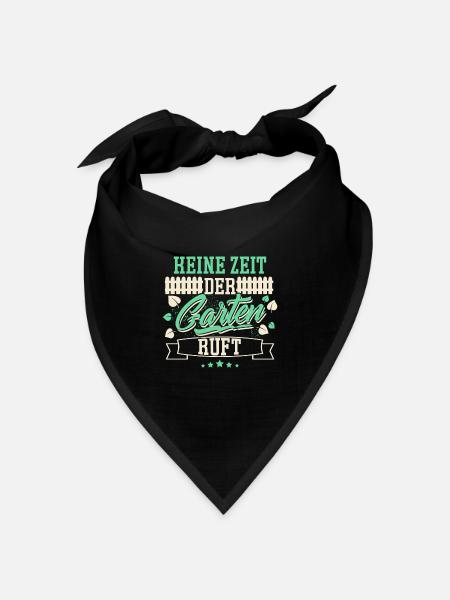 Garten Schrebergarten - Bandana Dreieckstuch - Schwarz