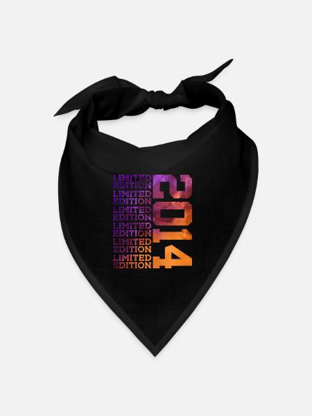 12 Jahre LIMITED EDITION 2014 12. Geburtstag - Bandana Dreieckstuch - Schwarz