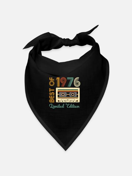 Best of 50 Years Limited Edition Vintage Geboren 1976 - Bandana Dreieckstuch - Schwarz
