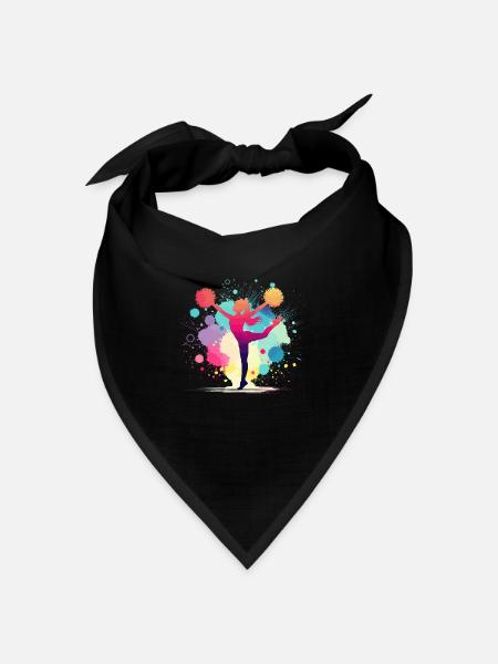 Cheerleader, Cheerleading, Cheer, Mädchen - Bandana Dreieckstuch - Schwarz
