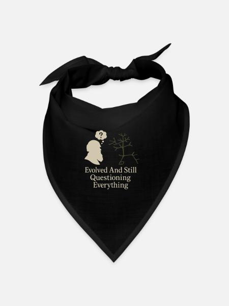 Charles Darwin Geschenk Natürliche - Bandana Dreieckstuch - Schwarz