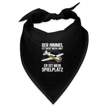  Der Himmel Ist Nicht Mein Limit Er Ist Mein - Bandana Dreieckstuch - Schwarz - Vorne