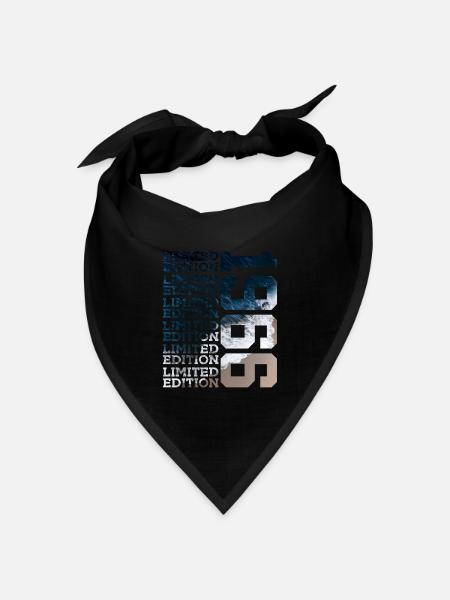 LIMITED EDITION 1966 60 JAHRE 60. GEBURTSTAG - Bandana Dreieckstuch - Schwarz