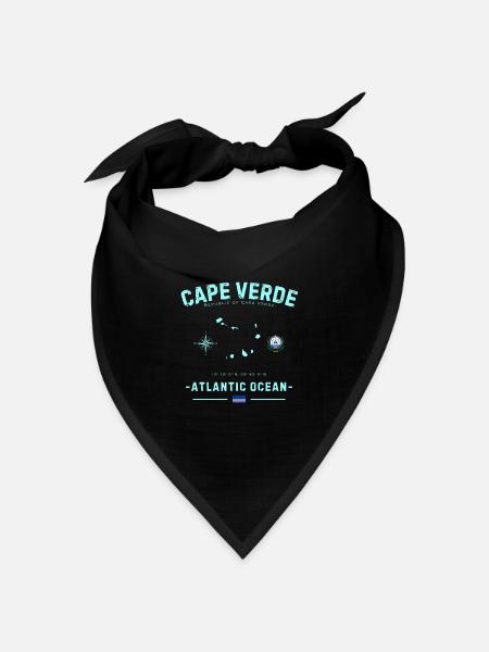Cape Verde Atlantischer Ozean - Bandana Dreieckstuch - Schwarz